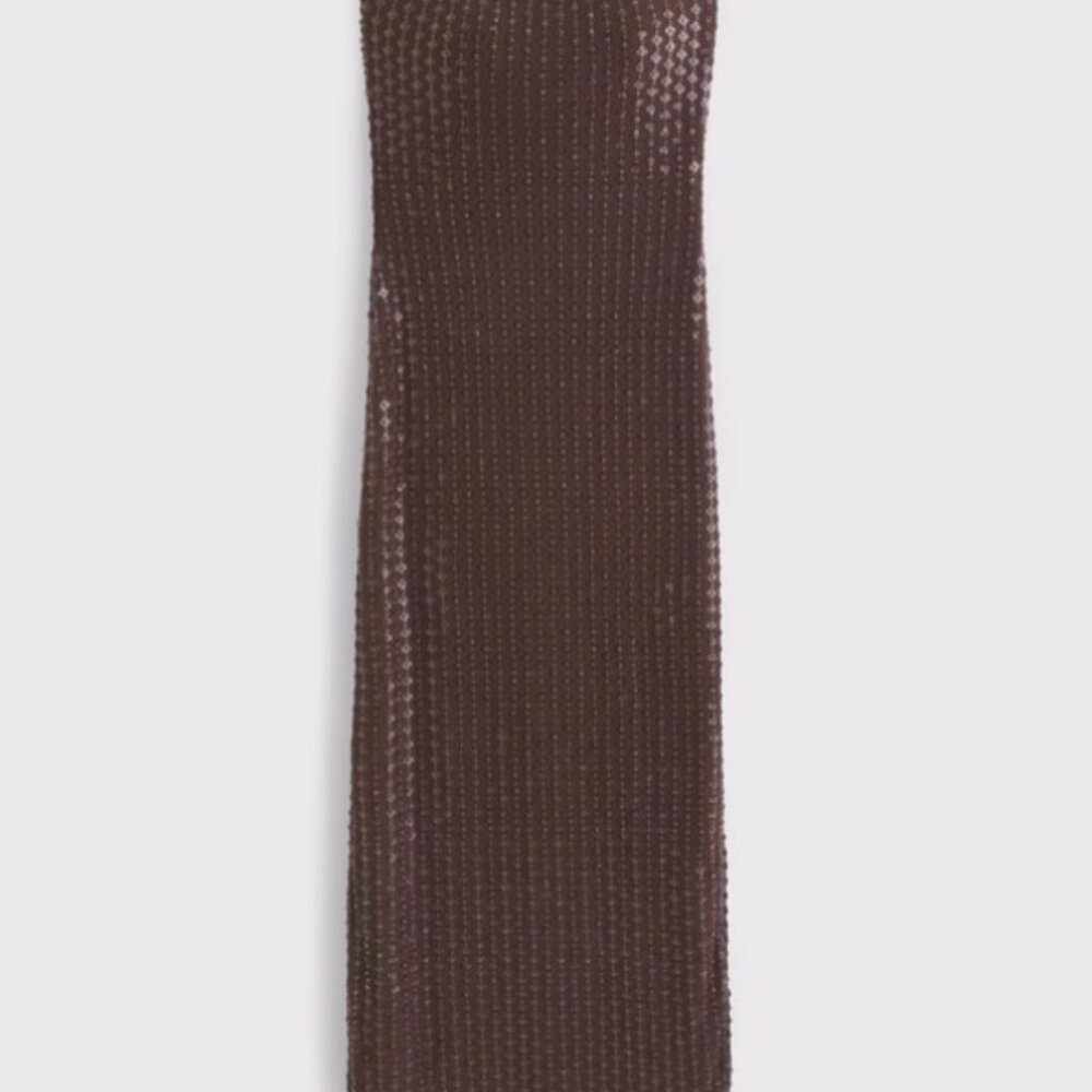 Abercrombie & Fitch Strapless Sequin Brown Dress - Picture 10 of 10